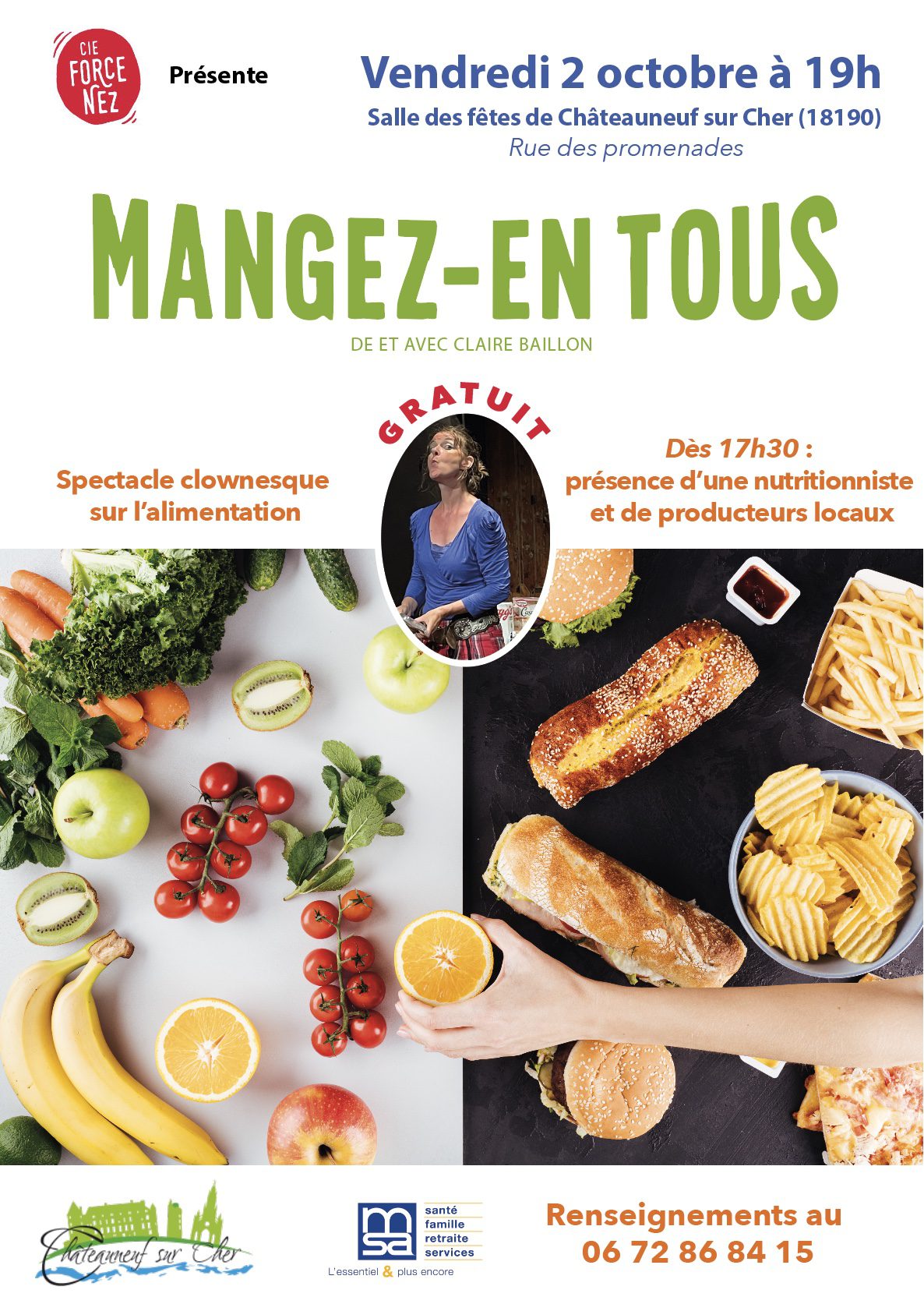 FORCE NEZ CLOWN ALIMENTATION AGRICULTURE NUTRITION